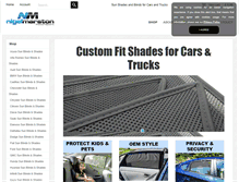 Tablet Screenshot of blinds4cars.com